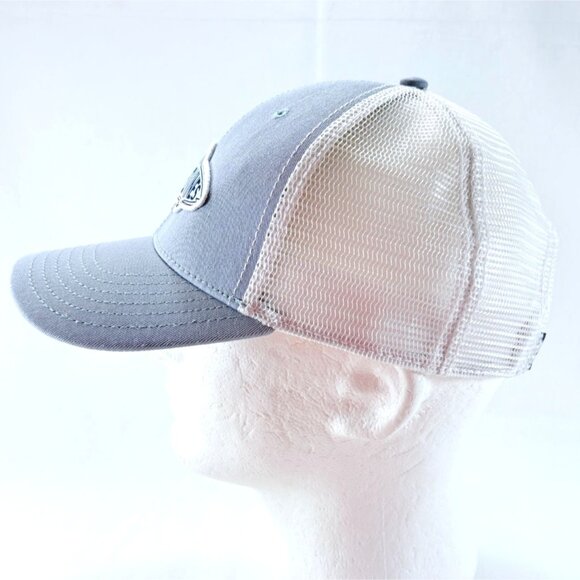 Vineyard Vines Lt Blue White Mesh Back Snapback Mens Trucker Baseball Cap Hat - Picture 8 of 10